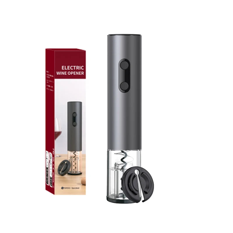 Effortless Enjoyment: Ultimate Electric Wine Opener Set with Automatic Corkscrew & Foil Cutter for Perfect Celebrations