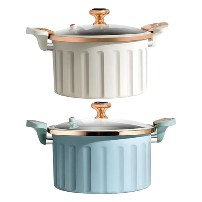 Discover the 8L Korean Enamel Micro Pressure Pot - Your Ultimate Non-Stick Soup & Stew Companion with Innovative Double Ear Design