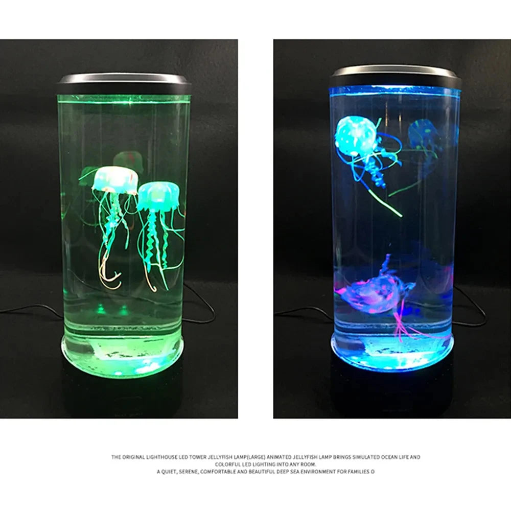 Enchanting Color Changing Jellyfish Lamp - USB & Battery Powered Night Light for Kids' Bedrooms, Perfect Gift for Boys and Girls!