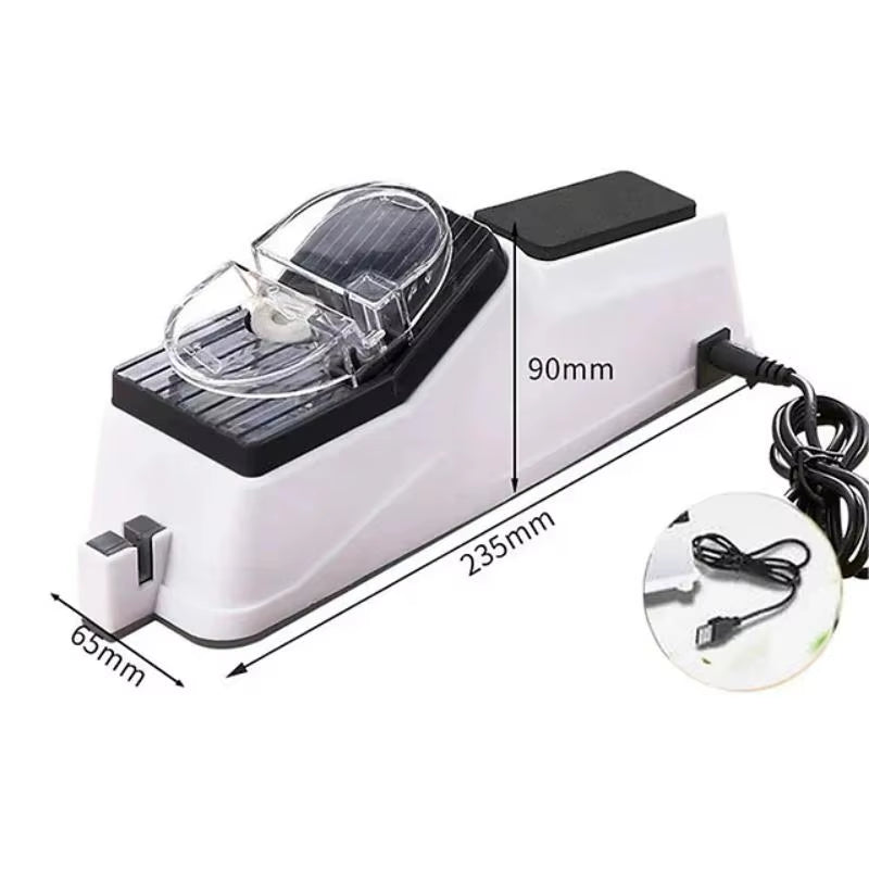 Revolutionize Your Kitchen Experience with the Ultimate USB Electric Knife Sharpener - Fast, Effortless Sharpening for All Your Knives and Scissors
