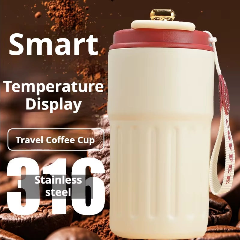 Stay Hydrated in Style: 450ML Stainless Steel Insulated Thermo Water Bottle with LED Temperature Display for Perfect Hot & Cold Beverages on the Go