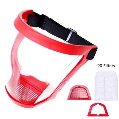 Multifunctional Anti-Fog Safety Glasses & Facial Protection Mask for Welding, Woodworking, and Crop Spray