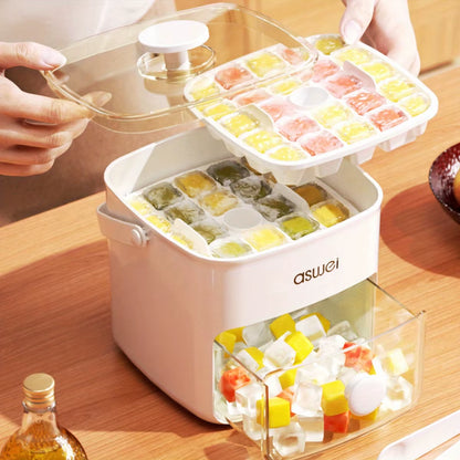 Revolutionize Your Refreshments with the 48-Cube Ice Maker - Effortless Ice Production for Perfectly Chilled Drinks and DIY Frozen Delights!