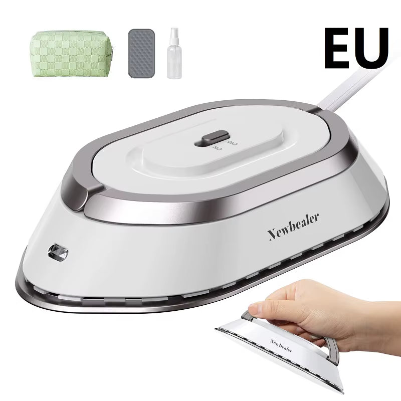 Compact & Powerful Mini Handheld Travel Iron - 120V/220V Dual Voltage for Effortless Wrinkle Removal Anywhere