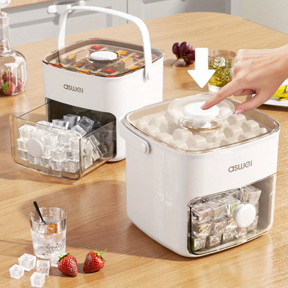 Revolutionize Your Refreshments with the 48-Cube Ice Maker - Effortless Ice Production for Perfectly Chilled Drinks and DIY Frozen Delights!