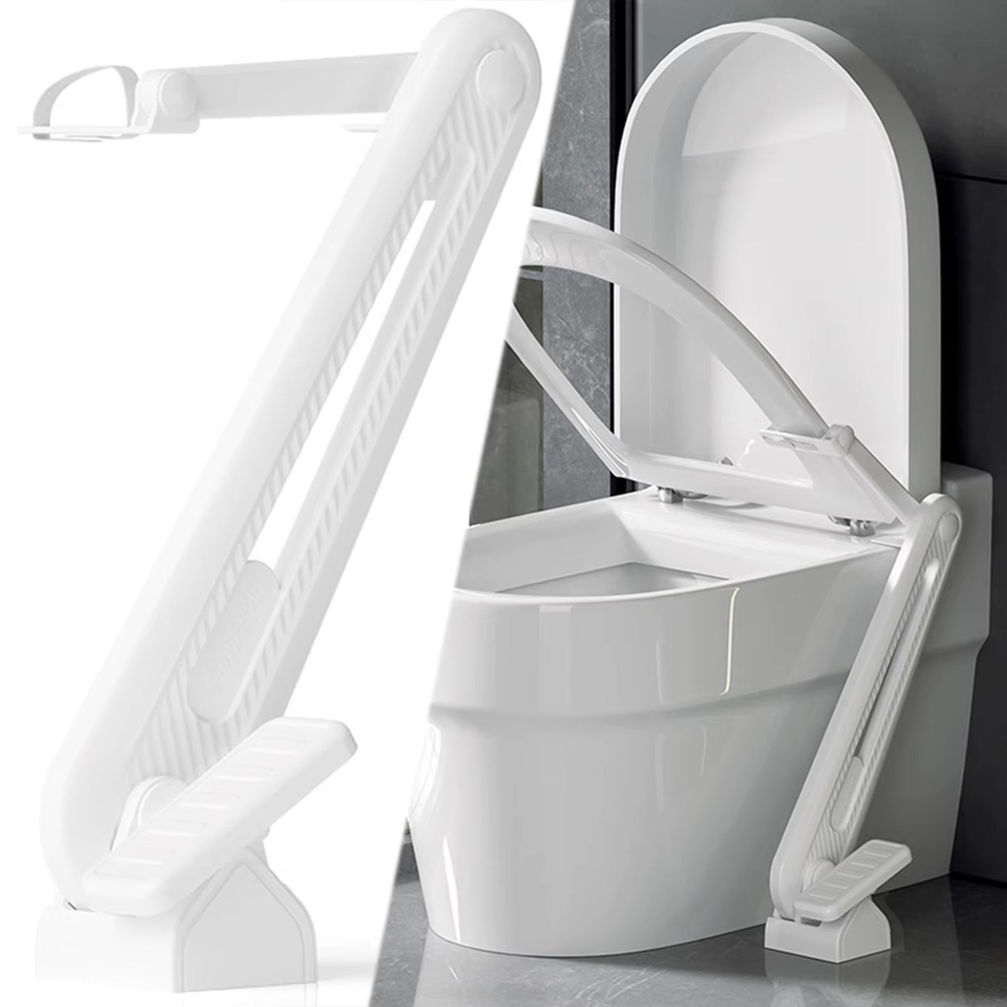 Revolutionary Foot Pedal Toilet Seat Lid Lifter - Hands-Free, Hygienic Bathroom Solution