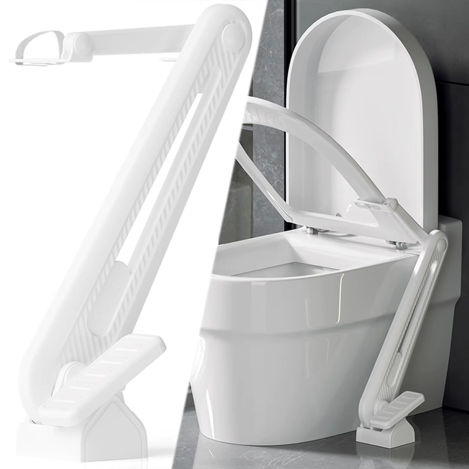 Revolutionary Foot Pedal Toilet Seat Lid Lifter - Hands-Free, Hygienic Bathroom Solution