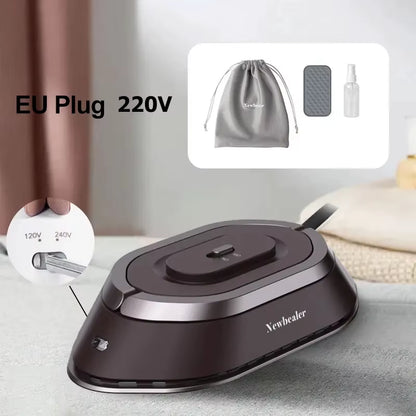 Compact & Powerful Mini Handheld Travel Iron - 120V/220V Dual Voltage for Effortless Wrinkle Removal Anywhere