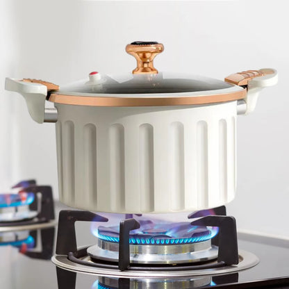 Discover the 8L Korean Enamel Micro Pressure Pot - Your Ultimate Non-Stick Soup & Stew Companion with Innovative Double Ear Design