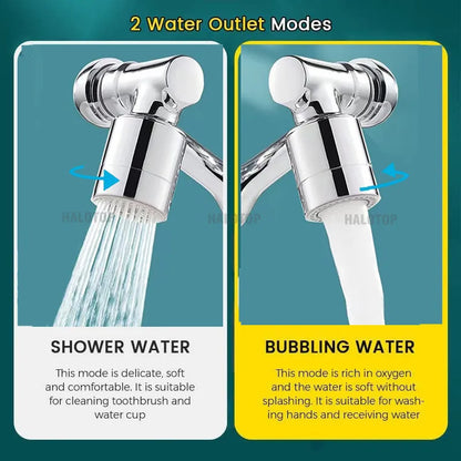 Transform Your Kitchen with the 2-in-1 1080° Rotating Aerator Nozzle - Fits 22/24mm Faucets!