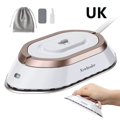 Compact & Powerful Mini Handheld Travel Iron - 120V/220V Dual Voltage for Effortless Wrinkle Removal Anywhere