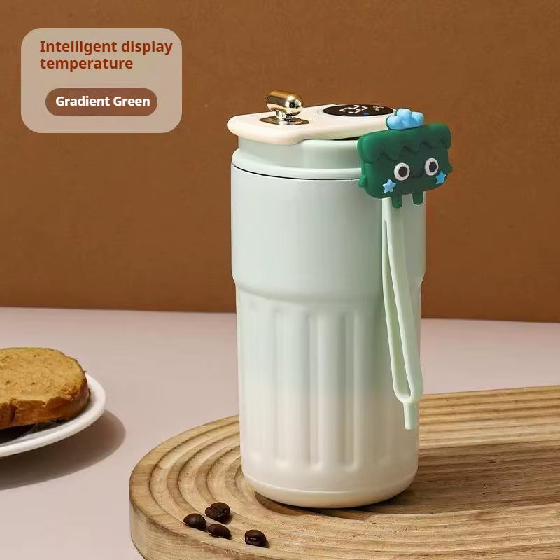 Stay Hydrated in Style: 450ML Stainless Steel Insulated Thermo Water Bottle with LED Temperature Display for Perfect Hot & Cold Beverages on the Go