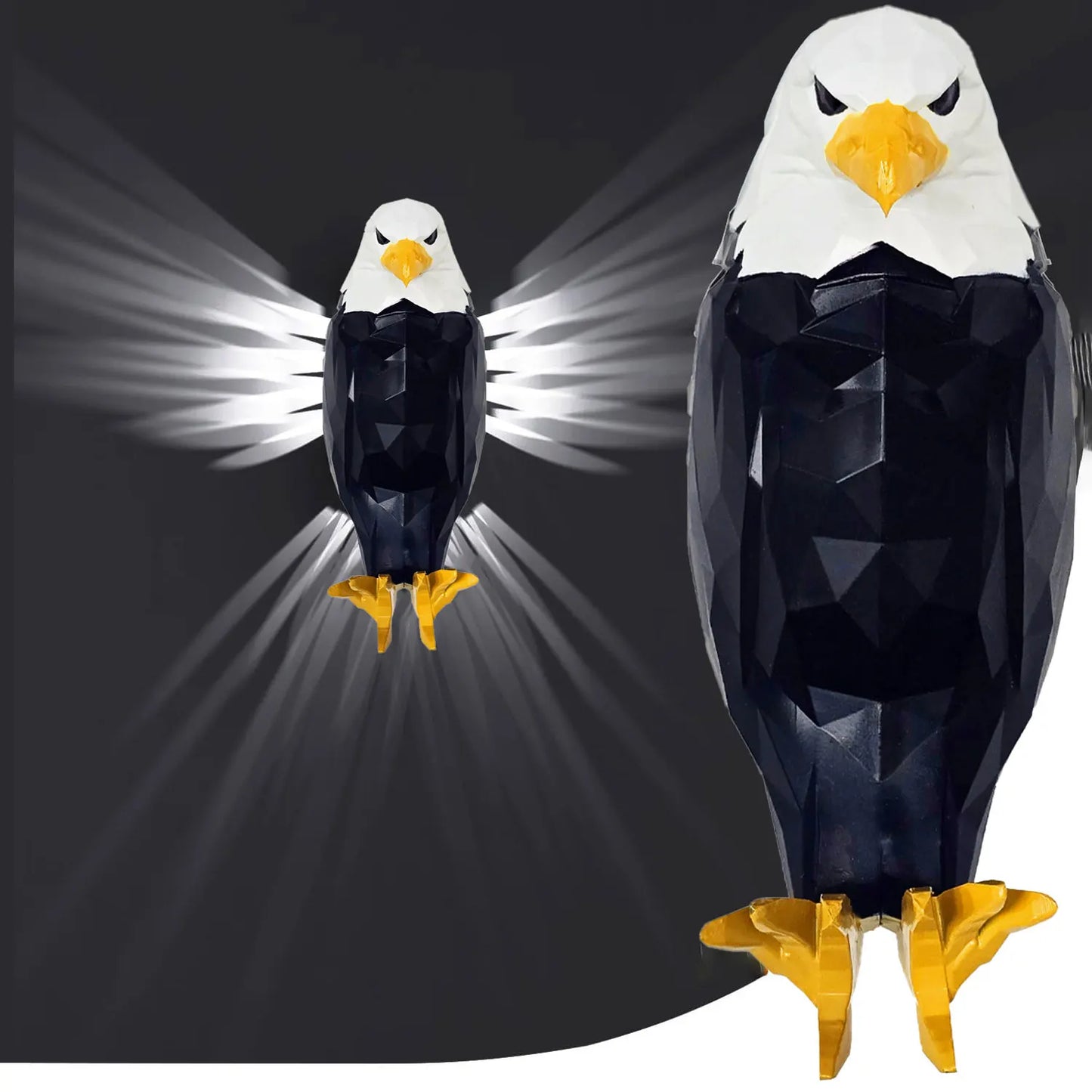 Illuminate Your Space with the Bald Eagle Wall Light - Stylish Battery Operated Eagle Lamp for Bedroom, Living Room, and Hallway
