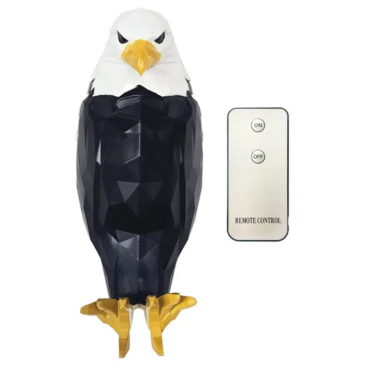 Illuminate Your Space with the Bald Eagle Wall Light - Stylish Battery Operated Eagle Lamp for Bedroom, Living Room, and Hallway