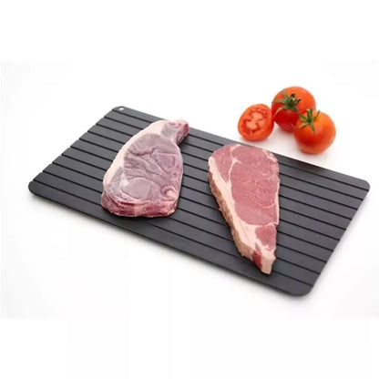 Aluminum Alloy Rapid Defrosting Tray - The Ultimate Quick Thawing Solution for Steak, Fish, Fruits & Meat