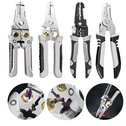 Versatile Multi-Purpose Wire Stripping Tool - Scissors, Crimper & Pliers for Professional Electricians