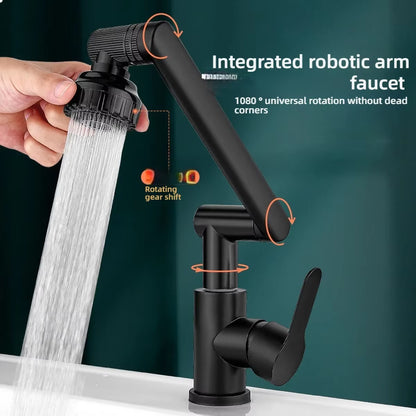 Revolutionary 1080° Swivel Kitchen & Bathroom Faucet - Multifunctional Hot & Cold Water Tap for Effortless Cleaning