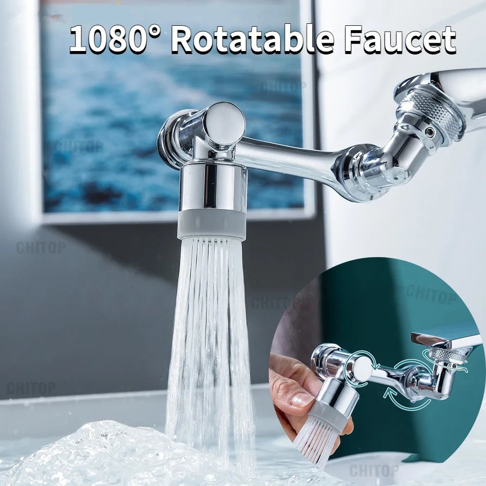 Transform Your Kitchen with the 2-in-1 1080° Rotating Aerator Nozzle - Fits 22/24mm Faucets!