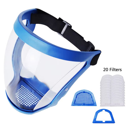 Multifunctional Anti-Fog Safety Glasses & Facial Protection Mask for Welding, Woodworking, and Crop Spray