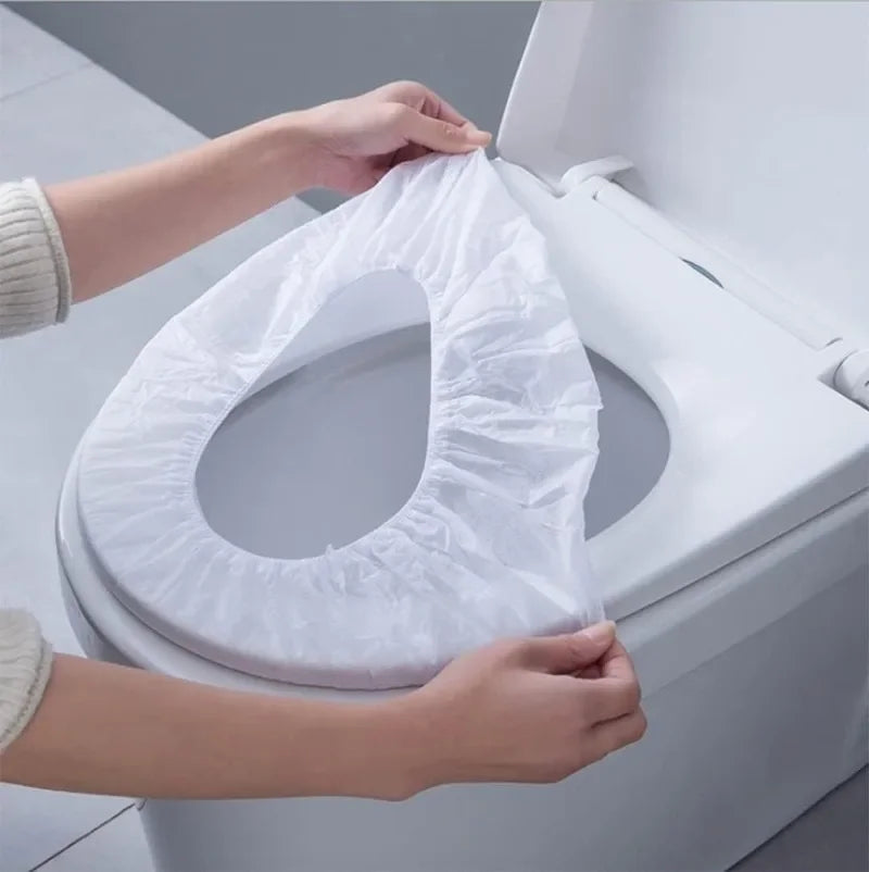 Sterile Disposable Toilet Seat Covers - Portable & Travel-Friendly Lavatory Accessories for Hotels, Camps, and More!