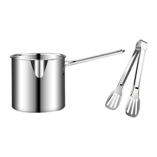 Premium 304 Stainless Steel Deep Frying Pot with Strainer - Perfect for Crispy French Fries and Chicken!