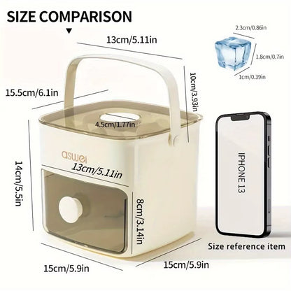 Revolutionize Your Refreshments with the 48-Cube Ice Maker - Effortless Ice Production for Perfectly Chilled Drinks and DIY Frozen Delights!