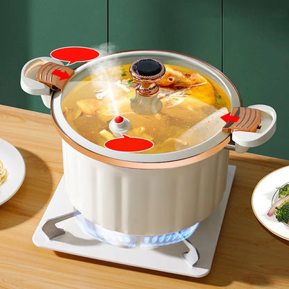 Discover the 8L Korean Enamel Micro Pressure Pot - Your Ultimate Non-Stick Soup & Stew Companion with Innovative Double Ear Design