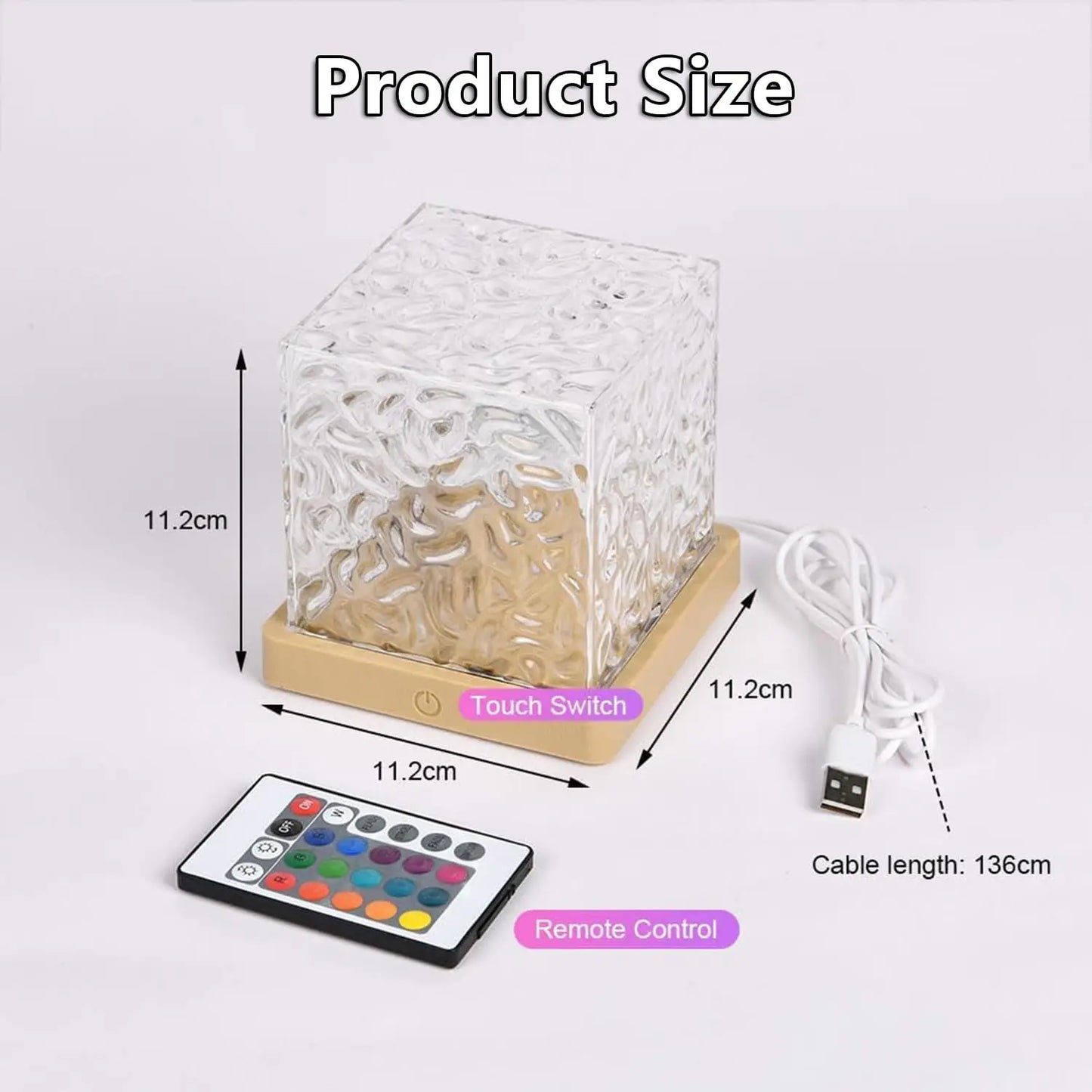 Enchanting Ocean Wave Projector Light - 16 Colors Aurora Glow Lamp for Home, Office, Bar & Restaurant