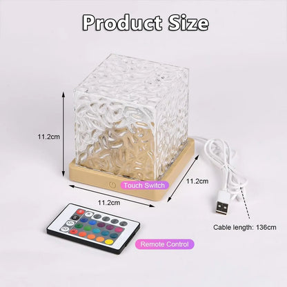 Enchanting Ocean Wave Projector Light - 16 Colors Aurora Glow Lamp for Home, Office, Bar & Restaurant