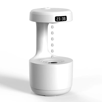 Transform Your Space with the 800ML LED Display Gravity Water Droplets Diffuser & Humidifier - Perfect Cool Fogger for Office and Bedroom