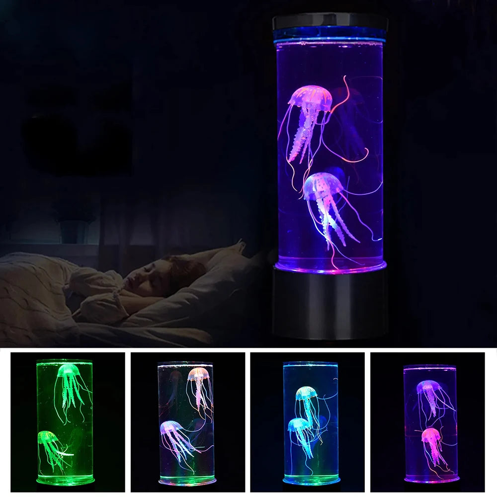 Enchanting Color Changing Jellyfish Lamp - USB & Battery Powered Night Light for Kids' Bedrooms, Perfect Gift for Boys and Girls!